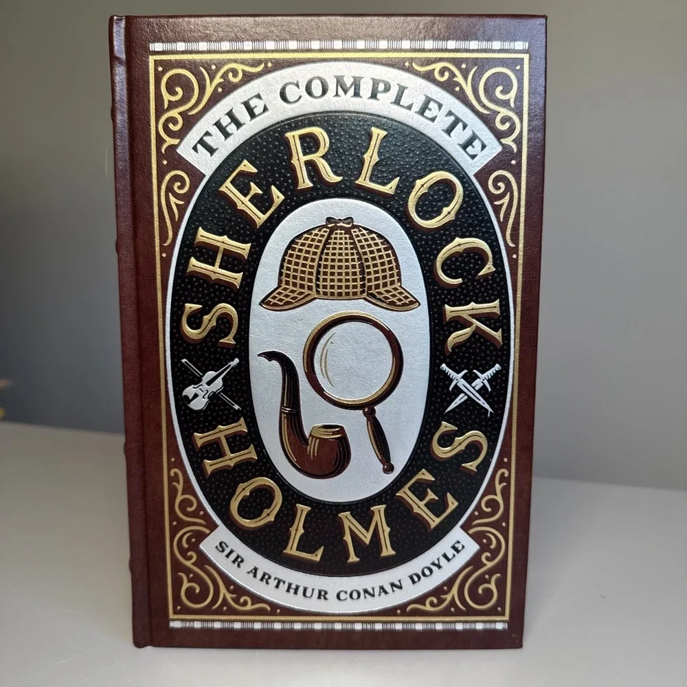 The Complete Sherlock Holmes by Sir Arthur Conan Doyle Leather Bound Hardcover